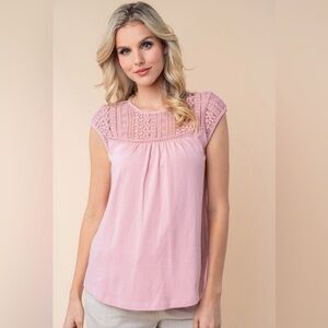 White Birch Short Sleeve Round Neck Solid Knit Top Size 2XL NWOT